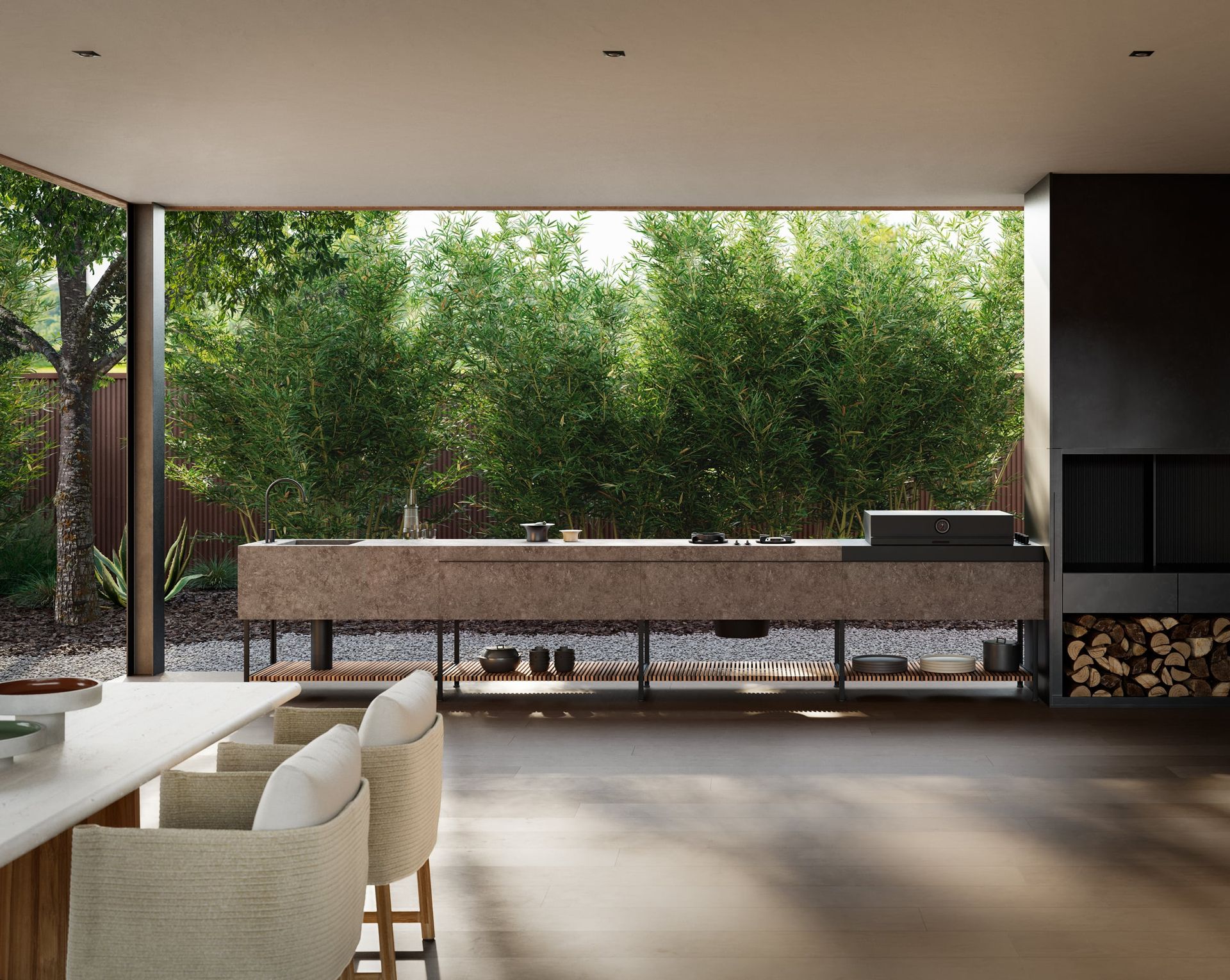 Kettal Base Kitchen outdoor area