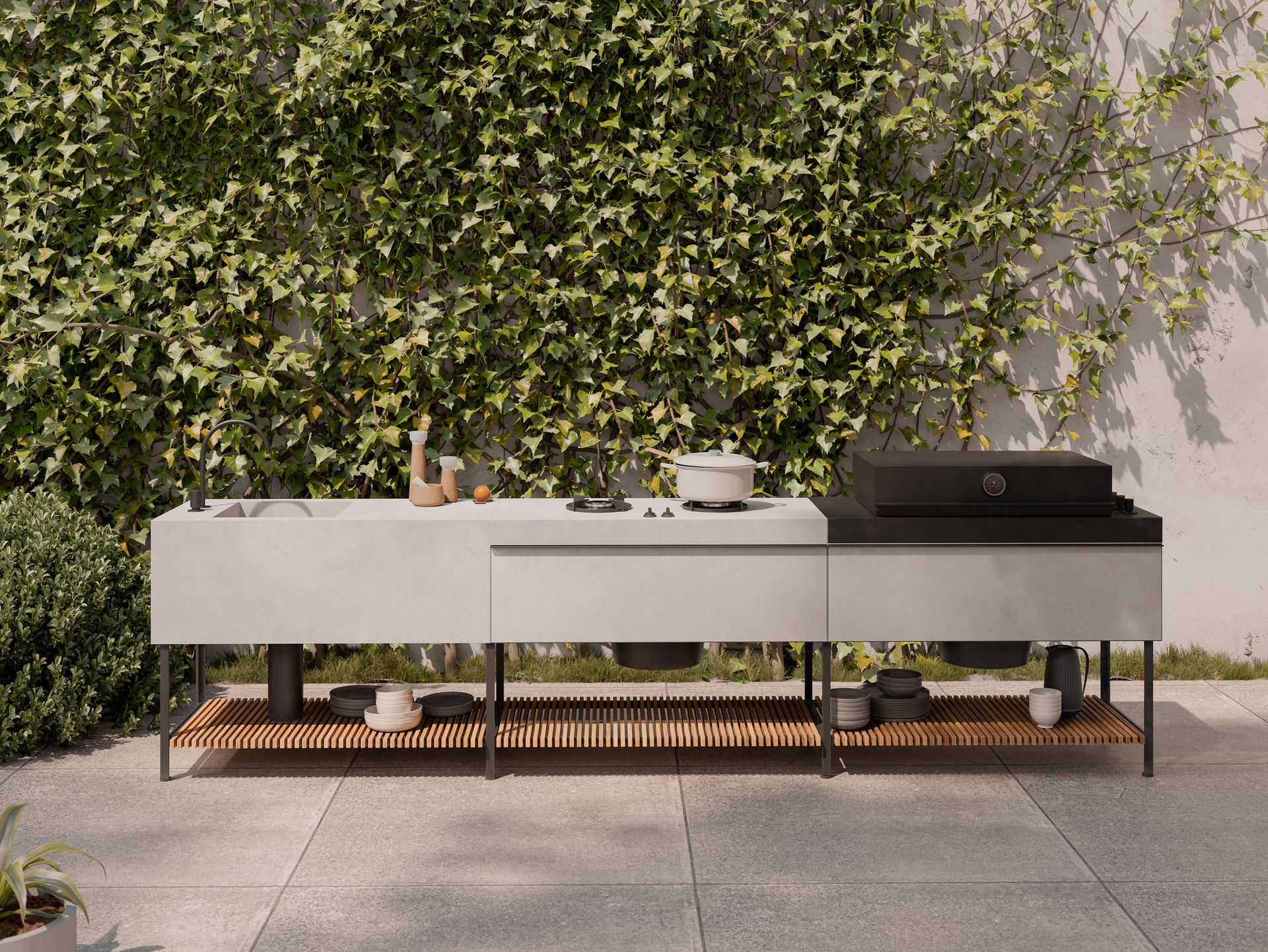 Cocina de exterior Kettal Base Kitchen