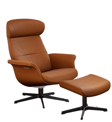 [675/0455-051+053] Butaca TimeOut Cognac con reposapies